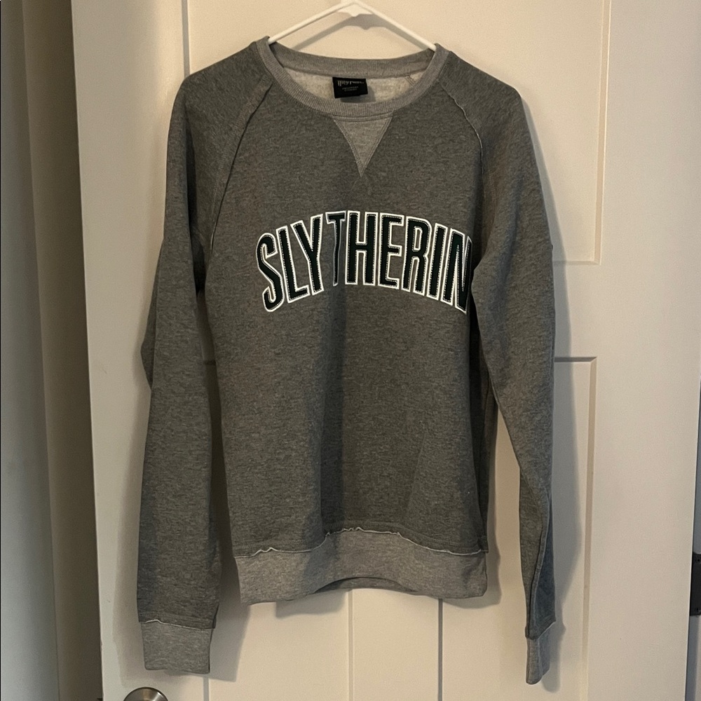 Slytherin Gray Crewneck Sweatshirt